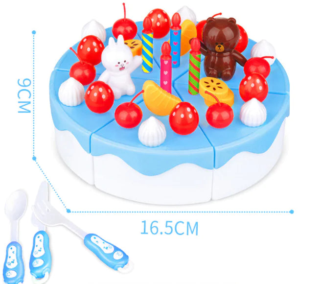 Kids Fruit Cutting Toy Set for Pretend Play Kitchen