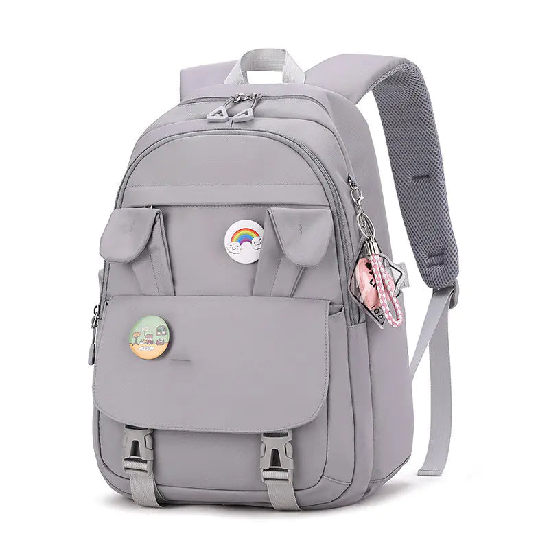 Large Capacity Rabbit Ears Backpack for Students