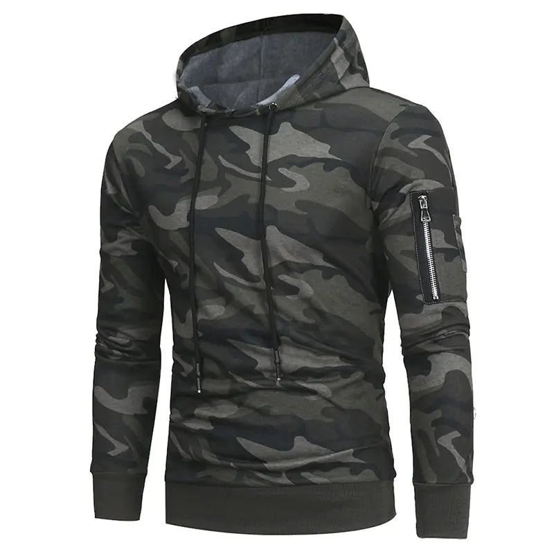 Fashion Camouflage Hoodie for Men - Casual Fit Pullover