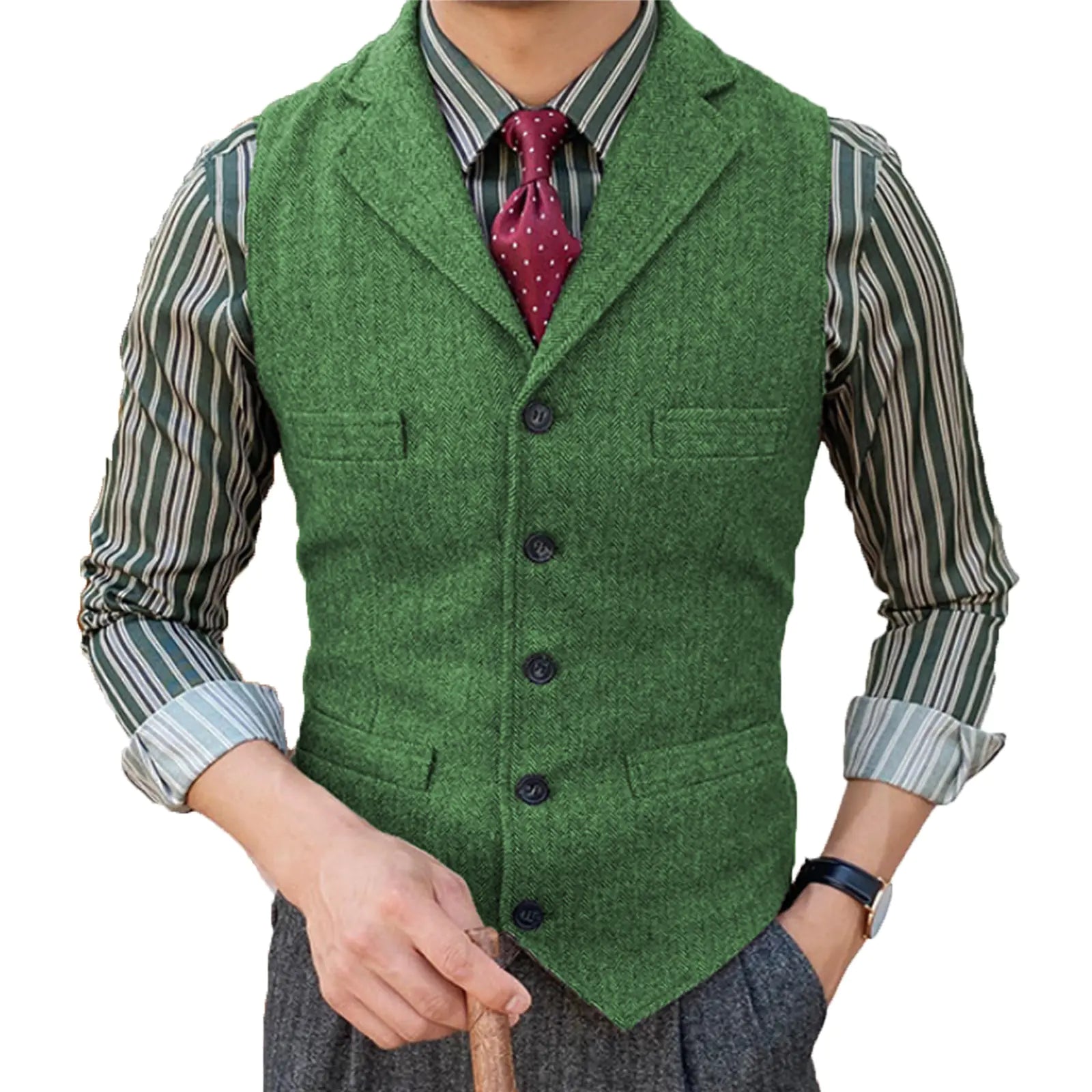 Slim Suit Men's Vest for Business & Casual Weddings