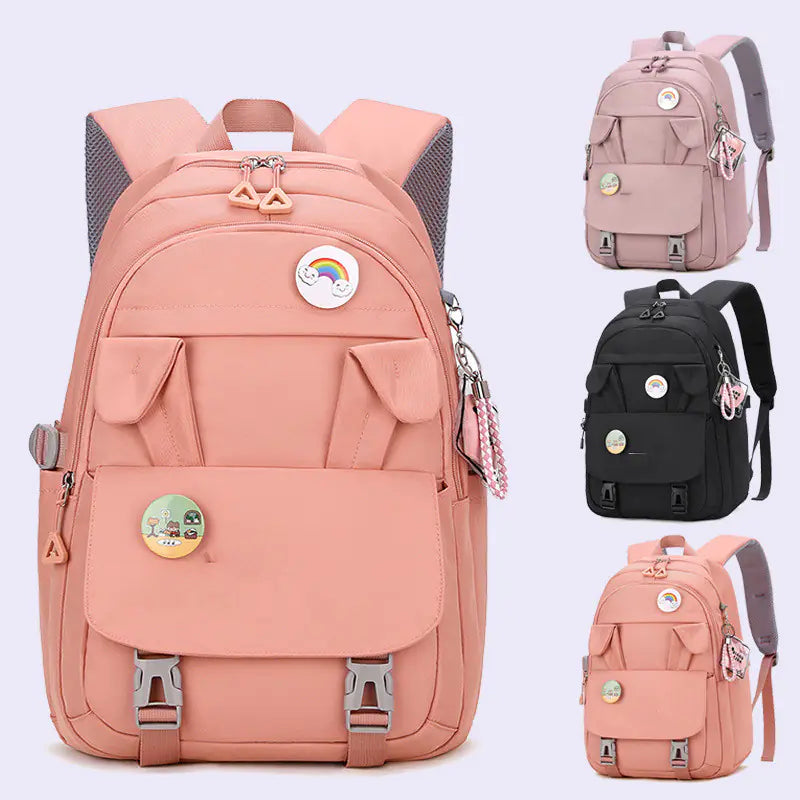 Large Capacity Rabbit Ears Backpack for Students