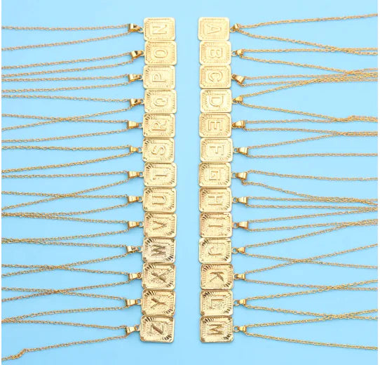 Letter Love Pendant Necklace