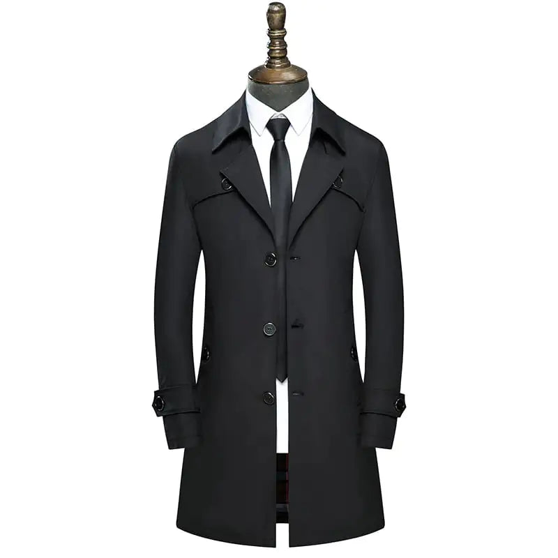 Stylish Slim Fit Trench Coat for Men