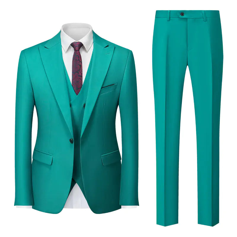 Men's Business Casual Suit Set for Weddings and Events