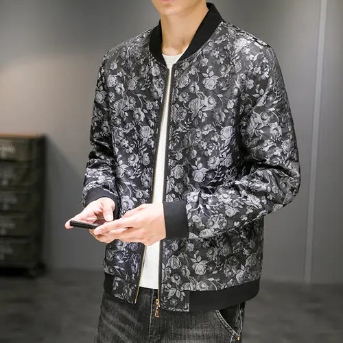 Men's Jacquard Embroidered Autumn Jacket Fashion Wear