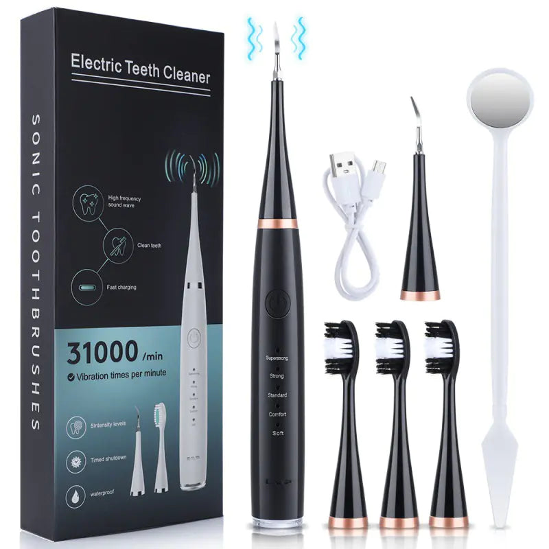 Electric Ultrasonic Tooth Stain Remover for Home Use