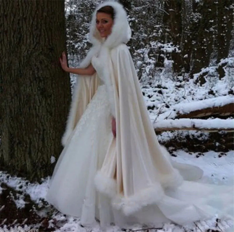 Winter Bridal Hanfu Coat and Cloak