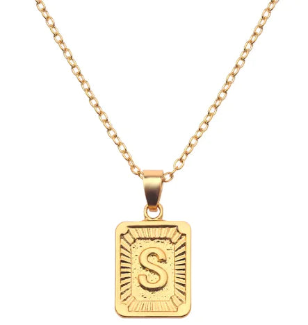 Letter Love Pendant Necklace