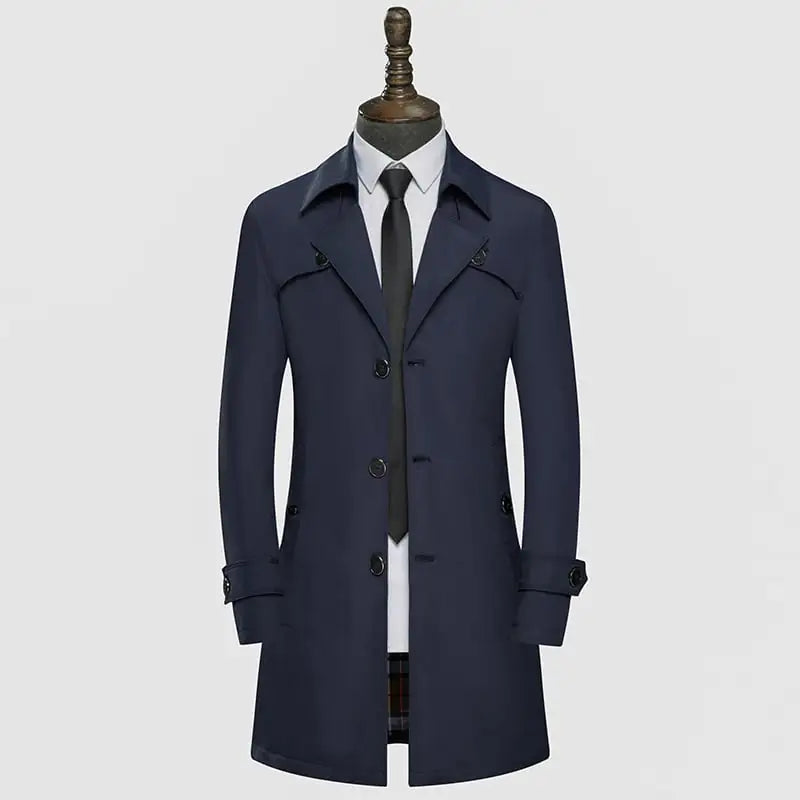 Stylish Slim Fit Trench Coat for Men