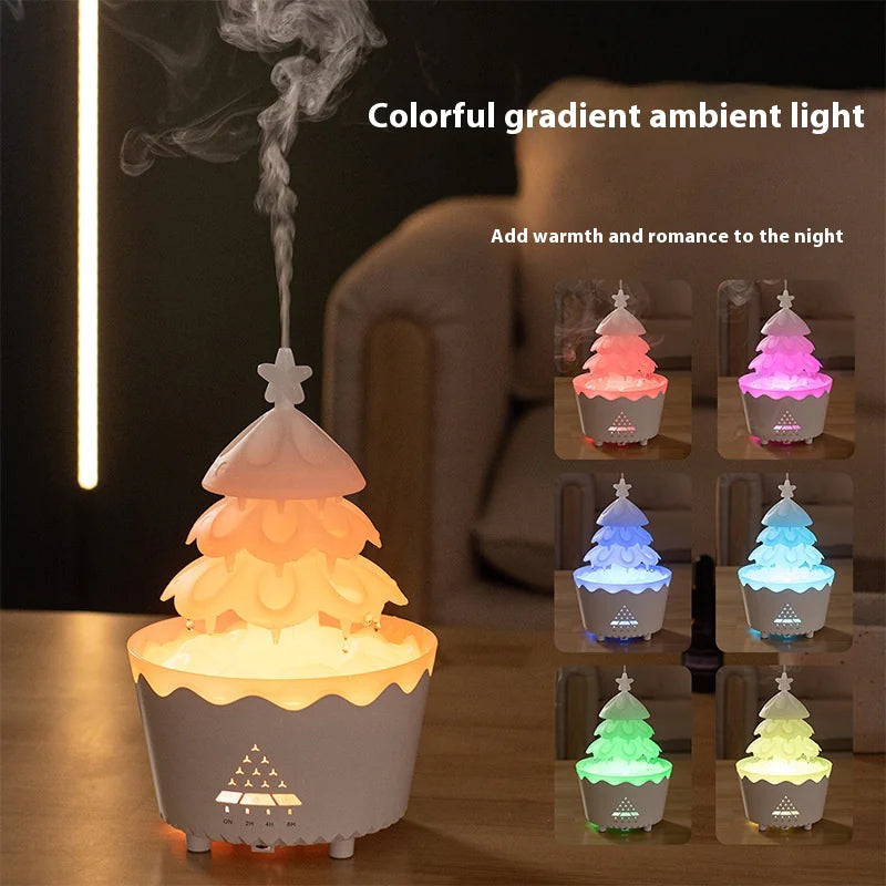 Christmas Tree Aromatherapy Diffuser with LED Lights