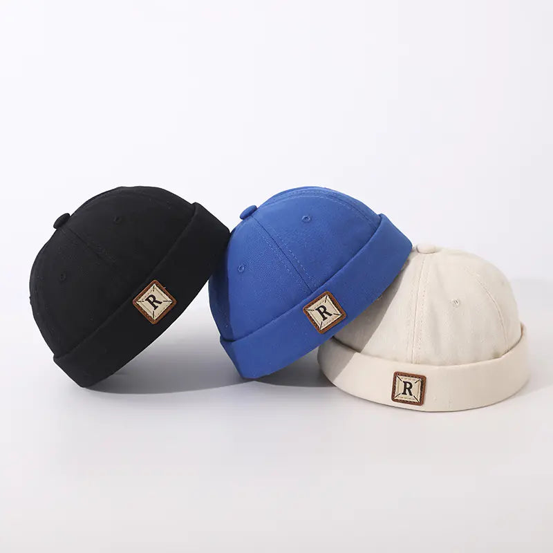 Boys' Cotton Brimless Beanie Hat for Ages 2-6 Years