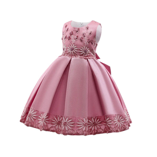 "Flower L Dress for One Year Old Girl - Performance Wear"