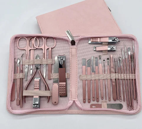 30-Piece Nail Care Set with Clippers and Tools