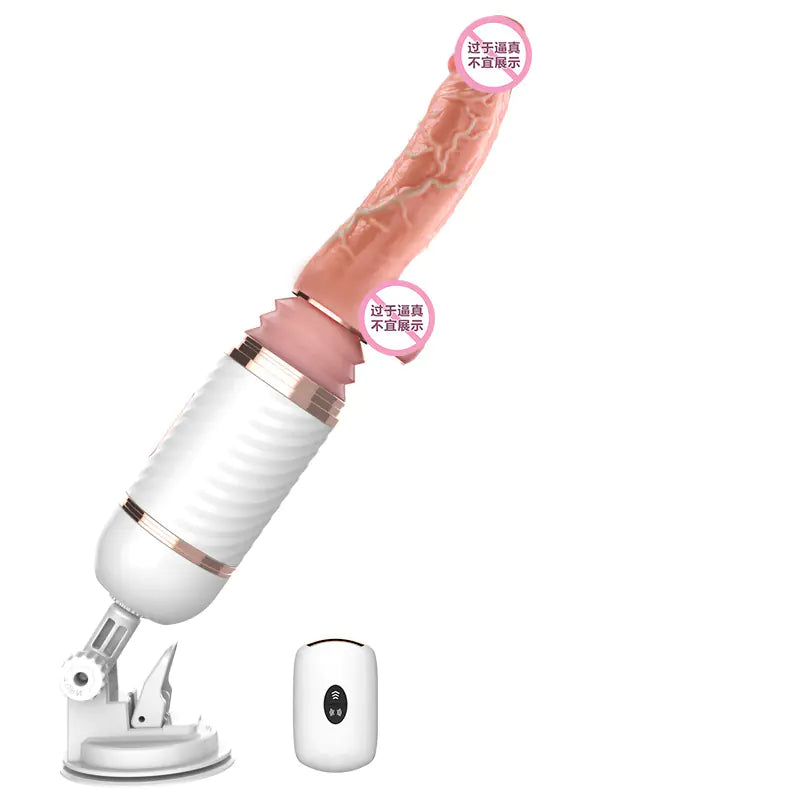 Dibe Sex Machine with Realistic Skin Dildo Warrior
