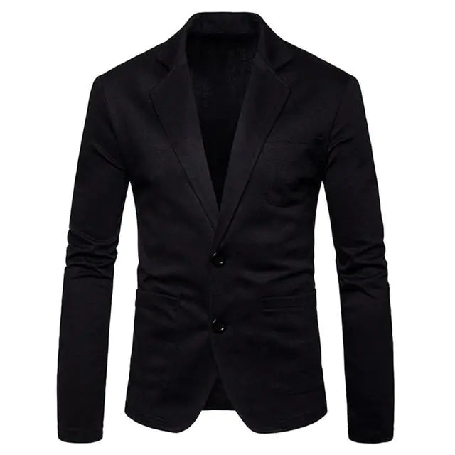Men's Slim Fit Knit Blazer - Casual Business Jacket