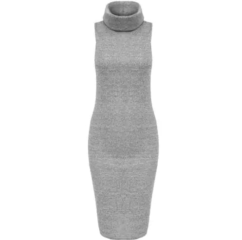 Sleeveless Knit Bodycon Pencil Dress