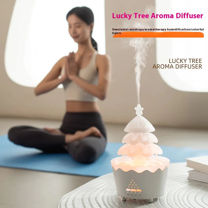 Christmas Tree Aromatherapy Diffuser with LED Lights