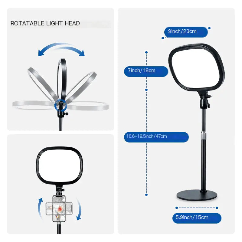 LED Photography Panel Light for Live Streaming and Meetings – Rose&Jeffteco
