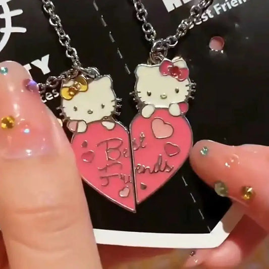 Hello Kitty Best Friend Bestie Necklace