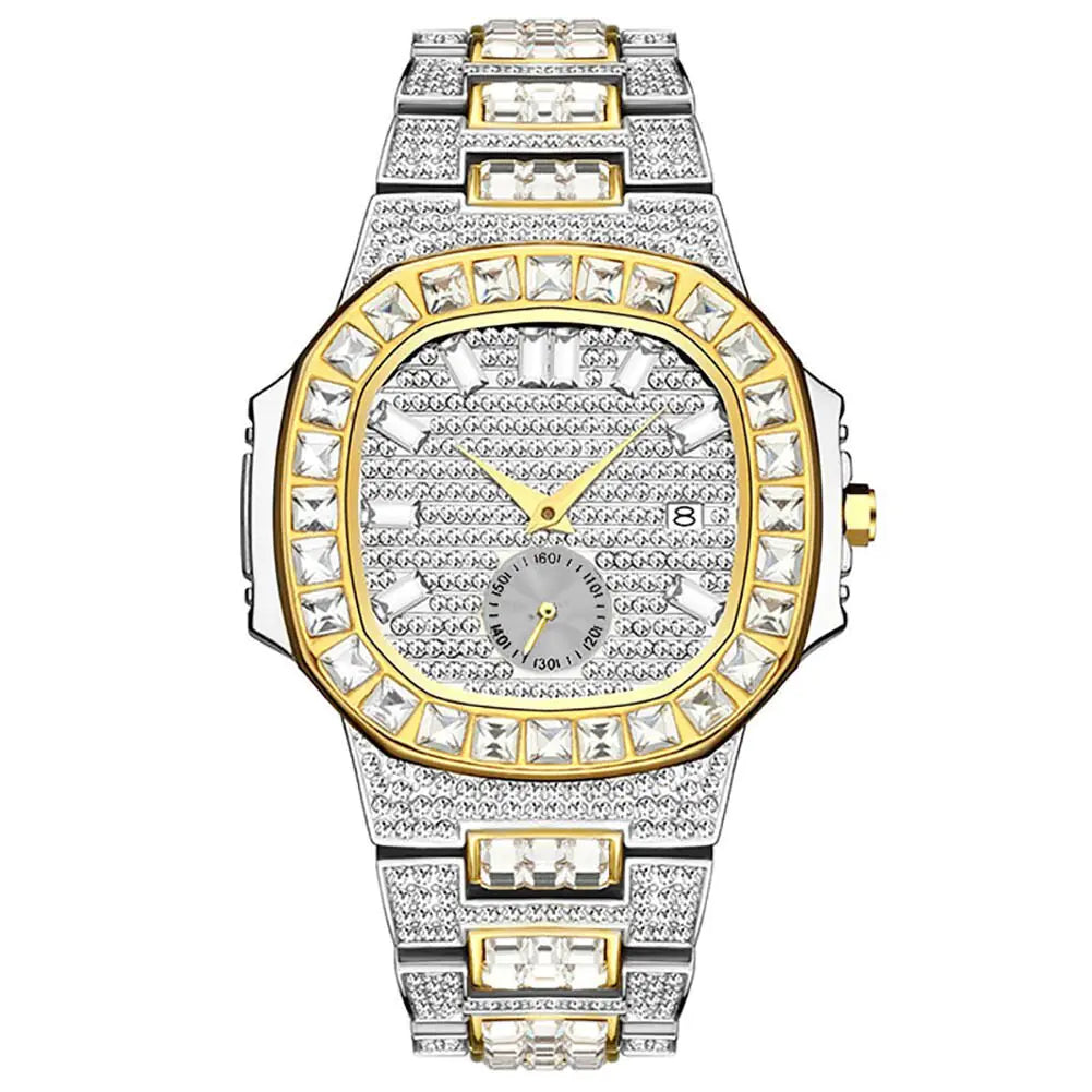 Luxury Rhinestone Calendar Watch