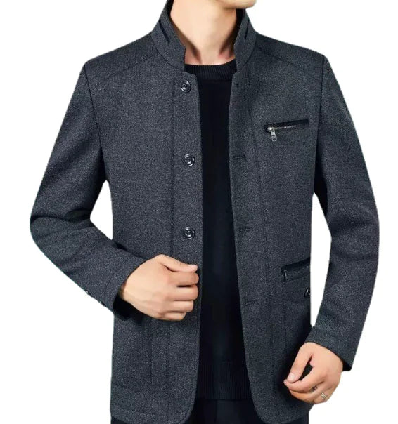 New Spring Men's Jacket for Middle-Aged Casual Wear