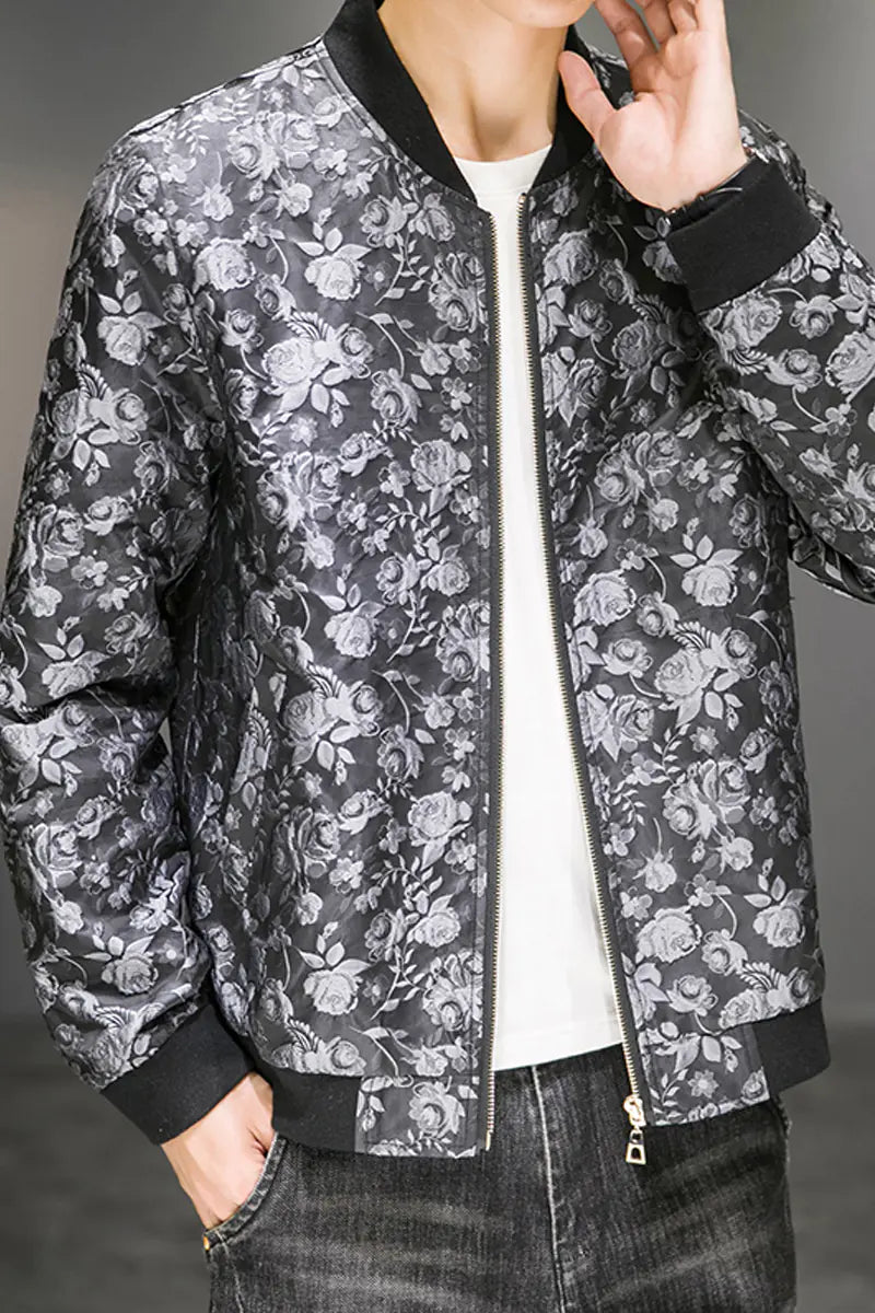 Men's Jacquard Embroidered Autumn Jacket Fashion Wear