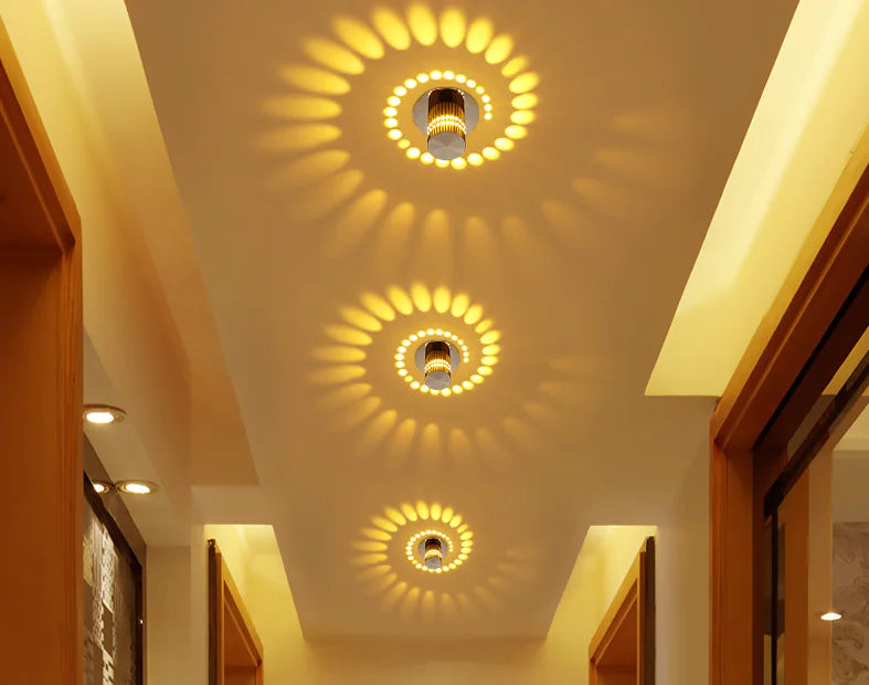 Modern LED Color-Changing Corridor Wall Light Fixture – Rose&Jeffteco
