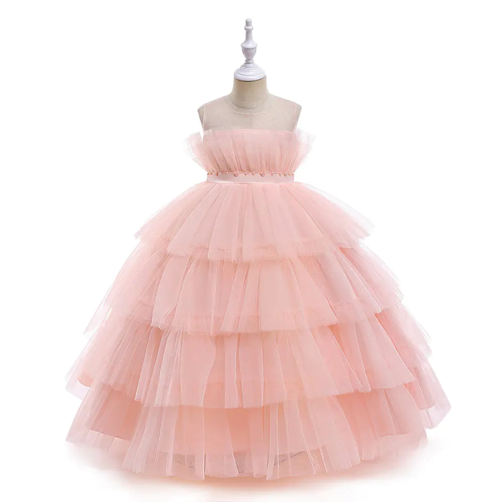 2024 New Multi-Layer Princess Dress for Kids