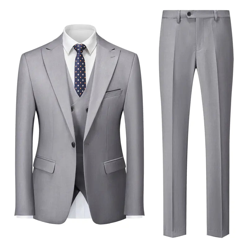 Men's Business Casual Suit Set for Weddings and Events