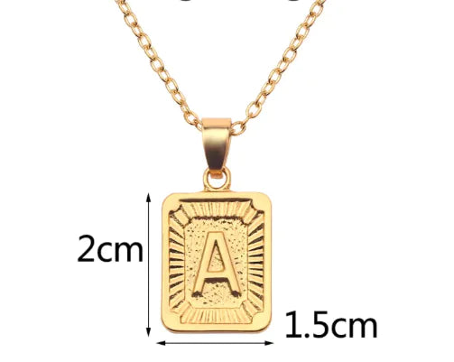 Letter Love Pendant Necklace