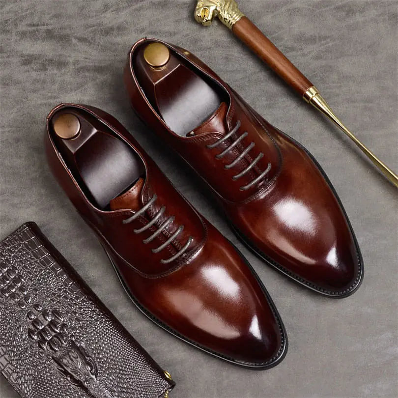 R&J Luxury Italian Style Oxford Dress Shoes