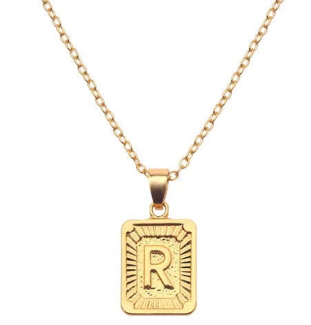 Letter Love Pendant Necklace