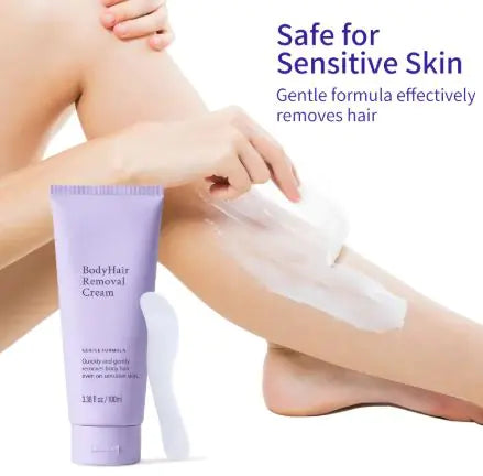 Depilatory Cream for Men & Women, 100ml – Gentle Full Body Hair Removal