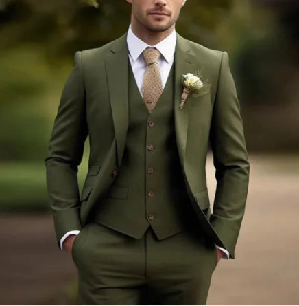 Classic Men's 3-Piece Slim Fit Suit