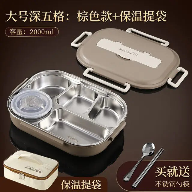 304 stainless steel compartment insulated lunch box