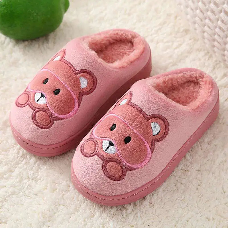 Cute Non-slip Thick Cotton Slippers for Big Kids