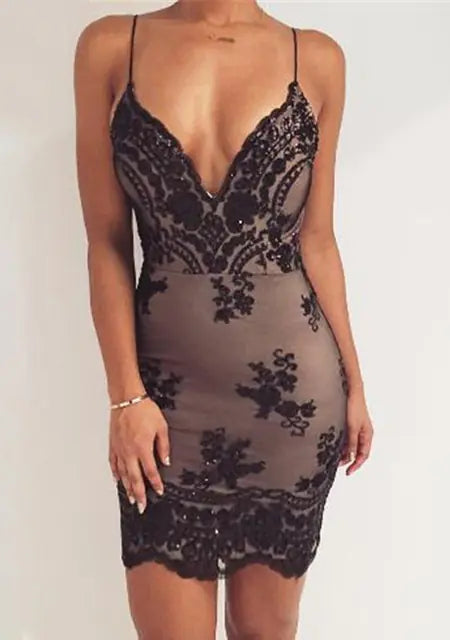 Sequin Backless Cami Dress for Women