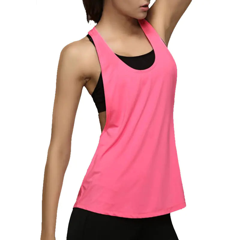 Summer Women's Sheer Sleeveless Sport Tank Top