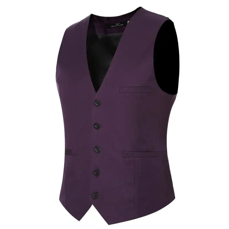 Men's Business Casual Suit Vest for Weddings