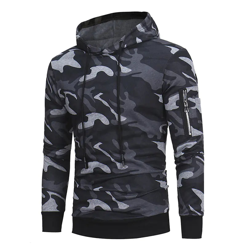 Fashion Camouflage Hoodie for Men - Casual Fit Pullover