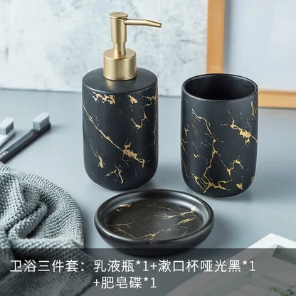 Nordic Matte Bathroom Accessories Set