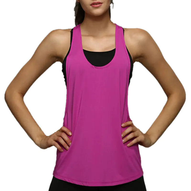 Summer Women's Sheer Sleeveless Sport Tank Top