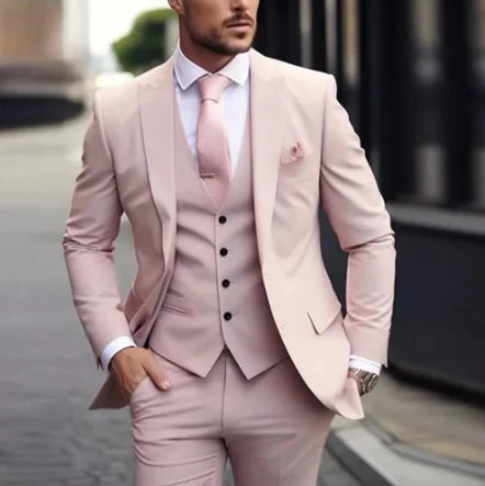 Classic Men's 3-Piece Slim Fit Suit