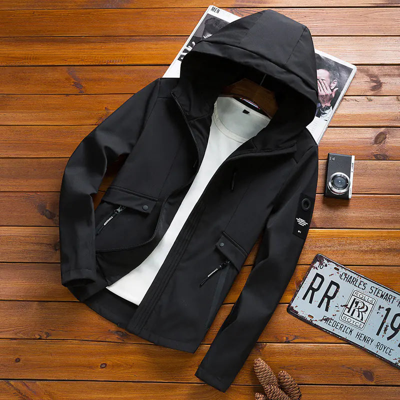 Hooded Jacket for Men - Casual Fashion Outerwear