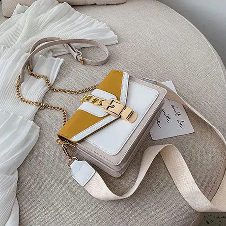 Stylish Color-Block Shoulder Bag and Crossbody Purse