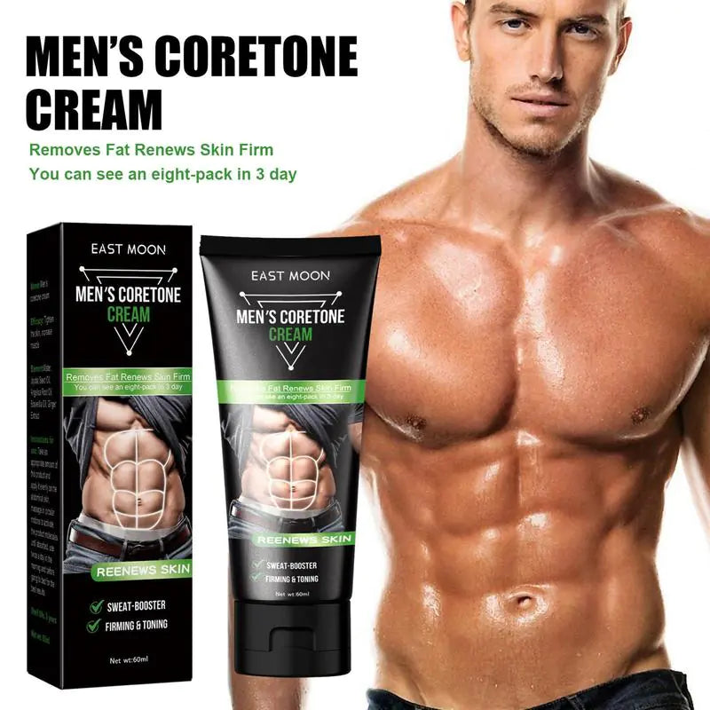 East Moon Men's Abs Cream for Muscle Firming and Care