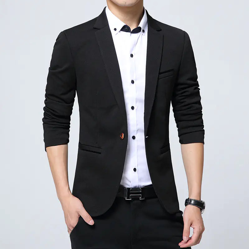 Men's Stylish Slim Fit Business Casual Blazer Jacket