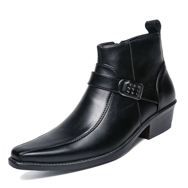 Men's Pointed Leather Dress Shoes