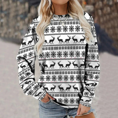 Pattern Christmas Sweater Pajama