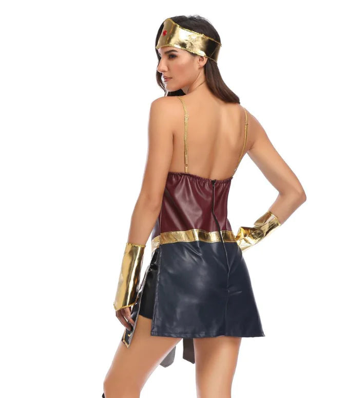 Sexy Superhero Halloween Costume - Wonder Woman Dress